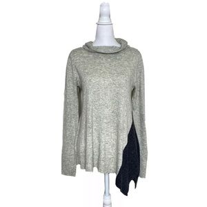 Hem & Thread asymmetrical cowl neck long sleeve